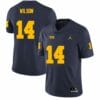 Michigan Wolverines Roman Wilson Jersey #14 College Football Game Navy 6 Michigan Wolverines Roman Wilson Jersey #14 College Football Game Navy