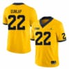 Michigan Wolverines Tavierre Dunlap Jersey #22 College Football Game Yellow