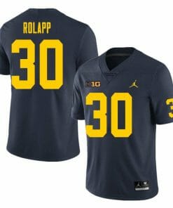 Michigan Wolverines Will Rolapp Jersey #30 College Football Game Navy