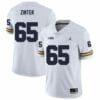 Michigan Wolverines Zak Zinter Jersey #65 College Football Game White