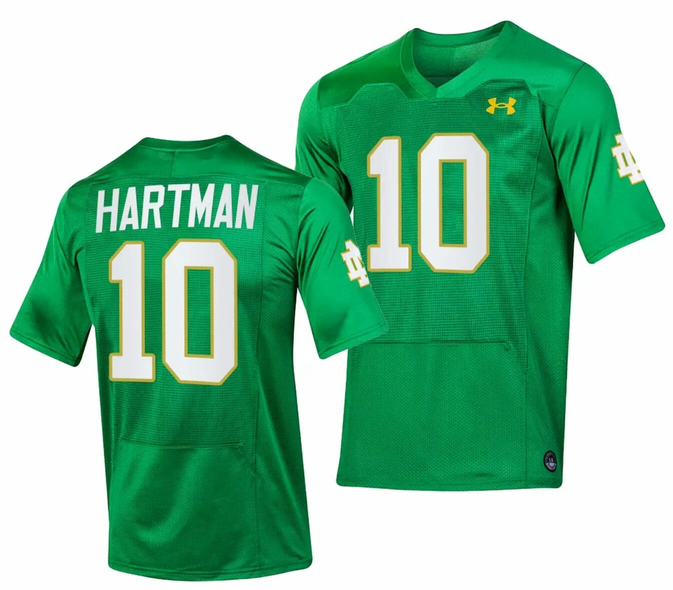 Notre Dame Fighting Irish Sam Hartman Jersey #10 Replica College Football 2023 Green 1 Notre Dame Fighting Irish Sam Hartman Jersey #10 Replica College Football 2023 Green