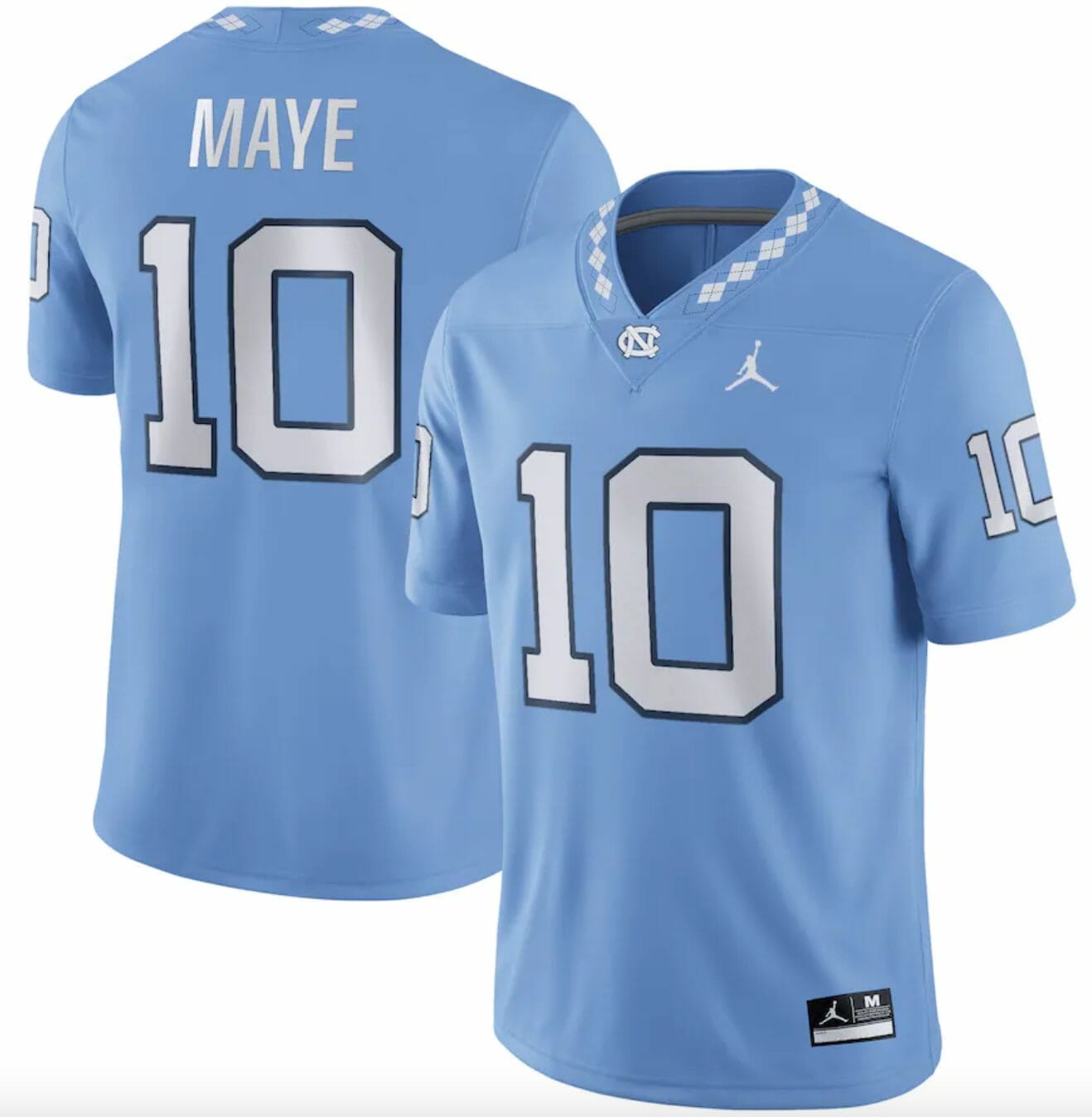 North Carolina Tar Heels Game Drake Maye Jersey #10 College Football Blue 10 North Carolina Tar Heels Game Drake Maye Jersey #10 College Football Blue