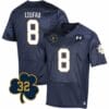 Notre Dame Marist Liufau Jersey #8 College Football Johnny Lujack Patch 32 Navy