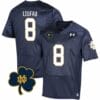 Notre Dame Marist Liufau Jersey #8 College Football Johnny Lujack Patch Navy