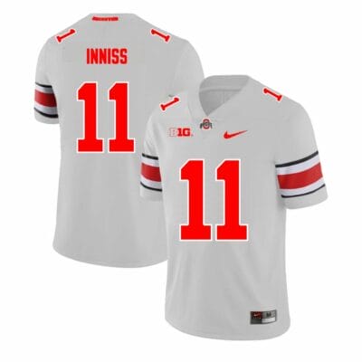 Ohio State Buckeyes Brandon Inniss Jersey #11 College Football Game Gray