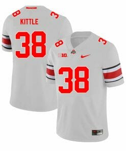 Ohio State Buckeyes Cameron Kittle Jersey #38 College Football Game Gray
