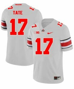Ohio State Buckeyes Carnell Tate Jersey #17 College Football Game Gray