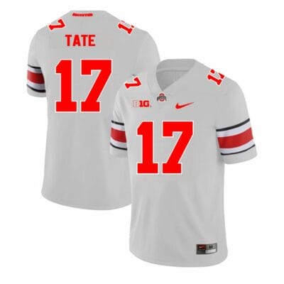 Ohio State Buckeyes Carnell Tate Jersey #17 College Football Game Gray