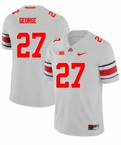Ohio State Buckeyes Eddie George Jersey #27 College Football Game Gray