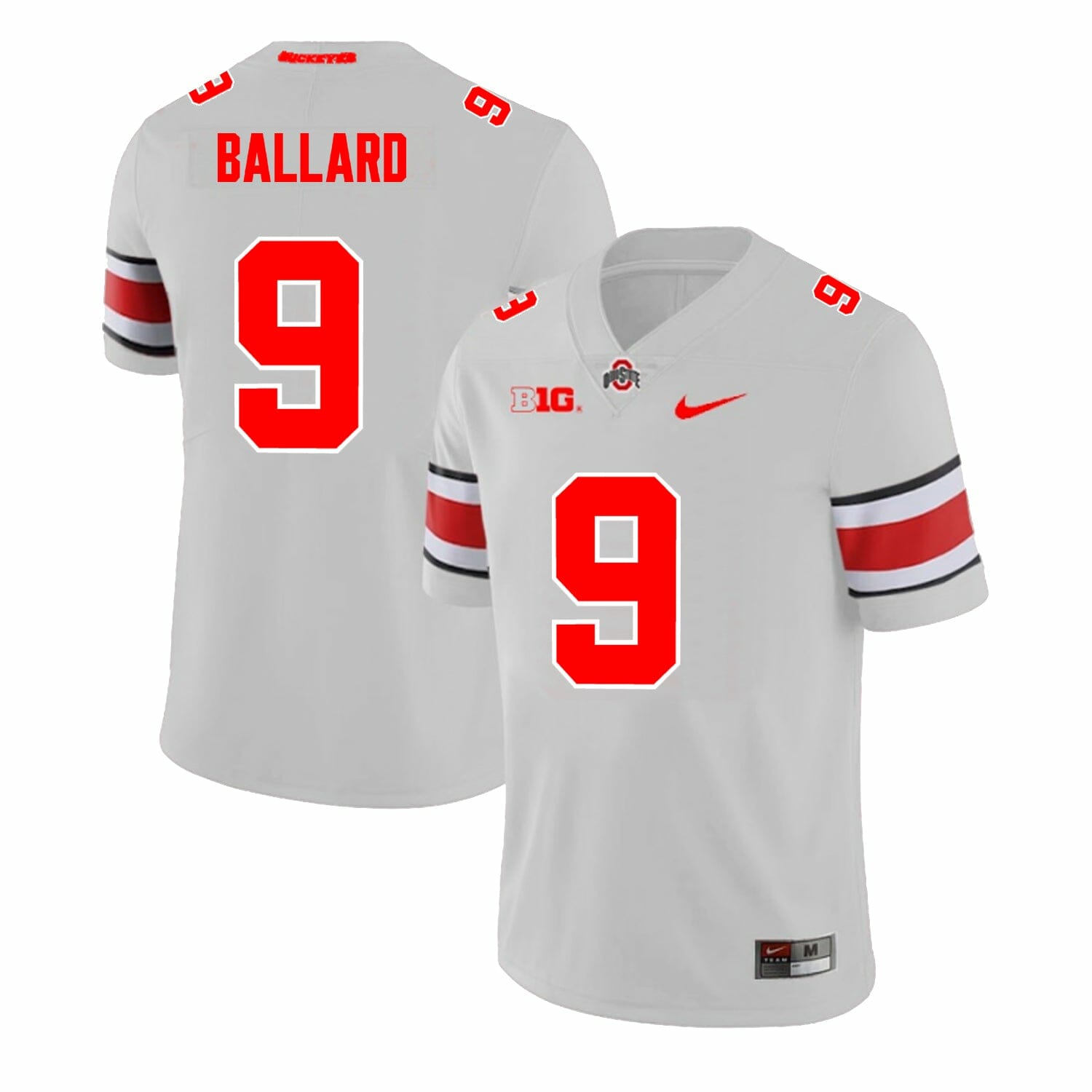 Ohio State Buckeyes Jayden Ballard Jersey #9 College Football Game Gray 1 Ohio State Buckeyes Jayden Ballard Jersey #9 College Football Game Gray