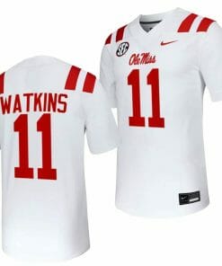 Ole Miss Rebels Jordan Watkins Jersey #11 Untouchable College Football 2023 White