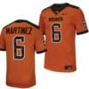 Oregon State Beavers Damien Martinez Jersey #6 College Football Stitched Orange 2023 7 Oregon State Beavers Damien Martinez Jersey #6 College Football Stitched Orange 2023