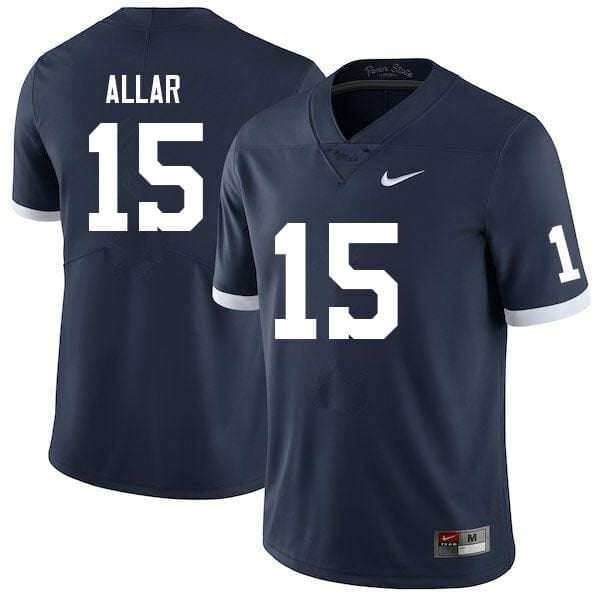 Penn State Drew Allar Jersey #15 College Football Game Navy Retro 1 Penn State Drew Allar Jersey #15 College Football Game Navy Retro