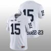 Penn State Drew Allar Jersey #15 College Football Game White No Name