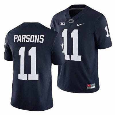 Penn State Micah Parsons Jersey #11 College Football Game Navy With Name