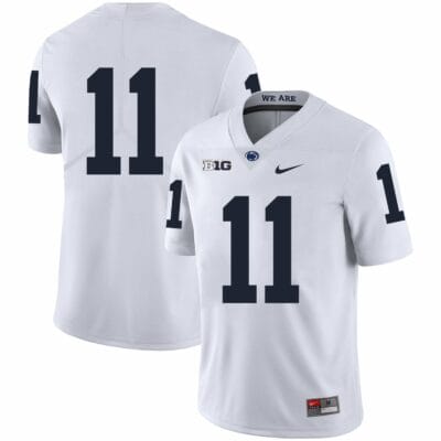 Penn State Micah Parsons Jersey #11 College Football Game White No Name