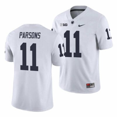 Penn State Micah Parsons Jersey #11 College Football Game White With Name 10 Penn State Micah Parsons Jersey #11 College Football Game White With Name