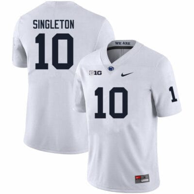 Penn State Nicholas Singleton Jersey #10 College Football Game White With Name