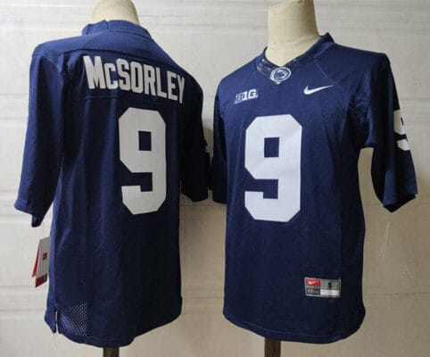 Penn State Trace McSorley Jersey #9 College Football Game Navy With Name