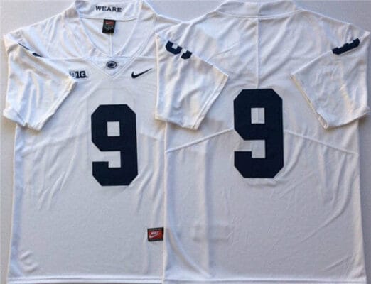 Penn State Trace McSorley Jersey #9 College Football Game White No Name