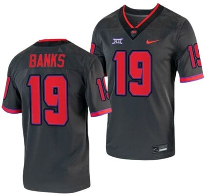 TCU Horned Frogs Shadrach Banks Jersey Alternate College Football Grey Replica #19 10 TCU Horned Frogs Shadrach Banks Jersey Alternate College Football Grey Replica #19