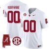Custom Alabama Jersey Name and Number Vapor Limited Alabama Map White All Stitched