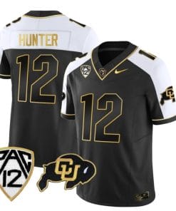 Colorado Buffaloes Travis Hunter Jersey #12 Vapor Gold Limited All Stitched Alternate
