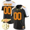 Custom Tennessee Volunteers Jersey Name and Number “Checkerboard” College Football Stitched – Alternate Black Gold