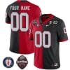 Custom Georgia Bulldogs Jersey Name and Number Football 2023 Back To Back Champions Vince Dooley Patch Split Red Black All Stitched 4 Custom Georgia Bulldogs Jersey Name and Number Football 2023 Back To Back Champions Vince Dooley Patch Split Red Black All Stitched