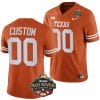 Custom Texas Longhorns Jersey Name and Number 2023 Allstate Red River Rivalry Orange Football