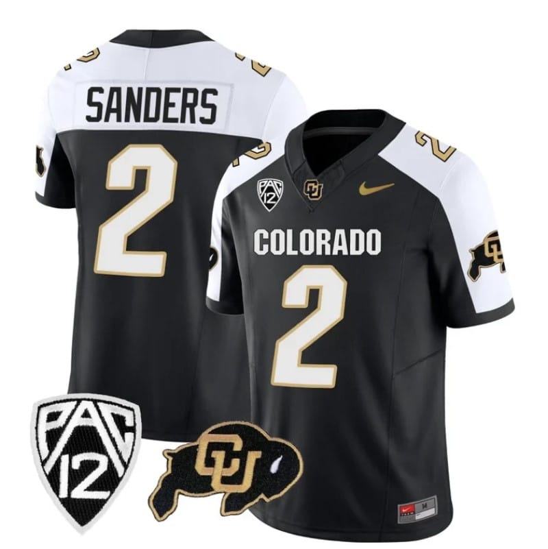 Colorado Buffaloes Shedeur Sanders Jersey #2 Vapor Limited College Football All Stitched Alternate 1 Colorado Buffaloes Shedeur Sanders Jersey #2 Vapor Limited College Football All Stitched Alternate