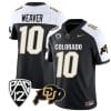 Colorado Buffaloes Xavier Weaver Jersey #10 Vapor Limited College Football All Stitched Alternate