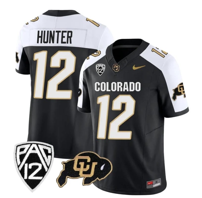 Colorado Buffaloes Travis Hunter Jersey #12 Vapor Limited College Football All Stitched Alternate 1 Colorado Buffaloes Travis Hunter Jersey #12 Vapor Limited College Football All Stitched Alternate