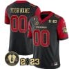 Custom Georgia Bulldogs Jersey Name and Number Football 2023 Vince Dooley Patch Gold Color Black All Stitched 5 Custom Georgia Bulldogs Jersey Name and Number Football 2023 Vince Dooley Patch Gold Color Black All Stitched