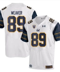 Cal Bears Evan Weaver Jersey #89 College Football 2023 Stitched White