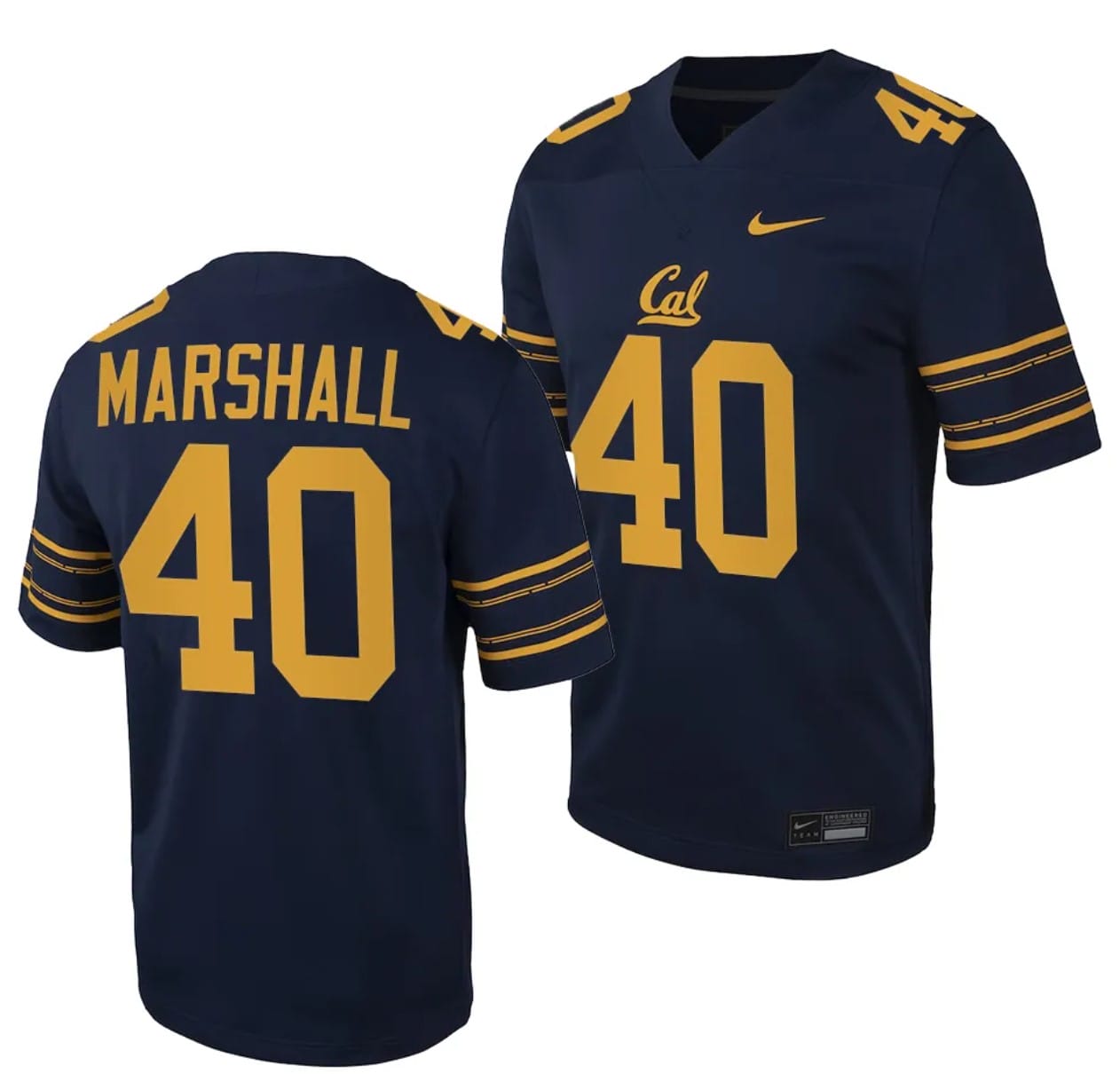 Cal Bears NIL Ben Marshall Jersey #40 College Football Game 2023 Black 1 Cal Bears NIL Ben Marshall Jersey #40 College Football Game 2023 Black