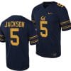 Cal Bears NIL Sam Jackson Jersey #5 College Football Game 2023 Black