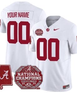 Custom Alabama Jersey Name and Number Vapor Limited White All Stitched