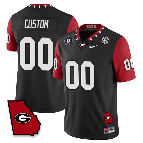 Custom Georgia Bulldogs Jersey Name and Number Color Sleeve All Stitched – Black 1 Custom Georgia Bulldogs Jersey Name and Number Color Sleeve All Stitched – Black