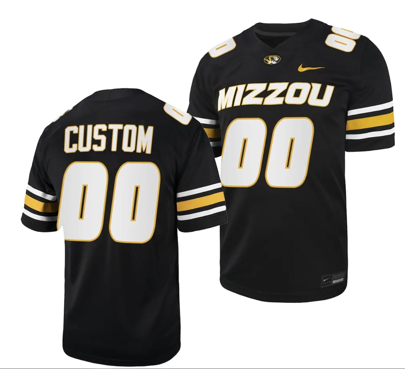 Custom Missouri Tigers Jersey Name and Number NCAA College Football 2023 Black 1 Custom Missouri Tigers Jersey Name and Number NCAA College Football 2023 Black