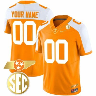 Custom Tennessee Volunteers Jersey Name and Number “Checkerboard” College Football Stitched – Alternate Orange 8 Custom Tennessee Volunteers Jersey Name and Number “Checkerboard” College Football Stitched – Alternate Orange