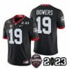 Georgia Bulldogs Brock Bowers Jersey #19 CFP National Champions Patch 2023 – All Stitched Black