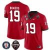 Georgia Bulldogs Brock Bowers Jersey #19 - Back To Back National Champions College Football Red