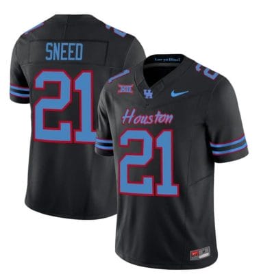 Houston Cougars Oilers Stacy Sneed Jersey #21 Inspired Vapor College Football 2023 All Stitched Black 8 Houston Cougars Oilers Stacy Sneed Jersey #21 Inspired Vapor College Football 2023 All Stitched Black