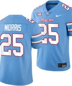Houston Cougars Oilers Themed #25 Jamal Morris Jersey NCAA Football Blue
