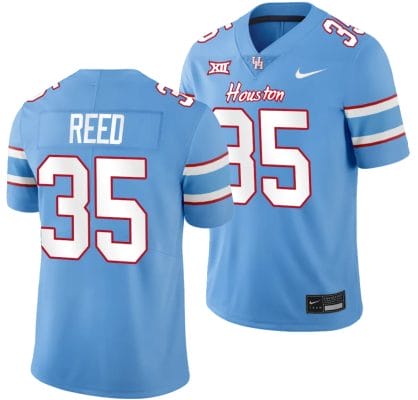 Houston Cougars Oilers Themed #35 Maurice Reed Jersey NCAA Football Blue