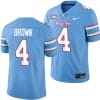 Houston Cougars Oilers Themed #4 Samuel Brown Jersey NCAA Football Blue