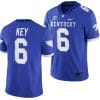 Kentucky Wildcats Dane Key Jersey #6 College Football Game 2023 Blue
