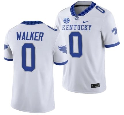 Kentucky Wildcats Deone Walker Jersey #0 College Football Game 2023 White