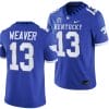 Kentucky Wildcats JJ Weaver Jersey #13 College Football Game 2023 Blue